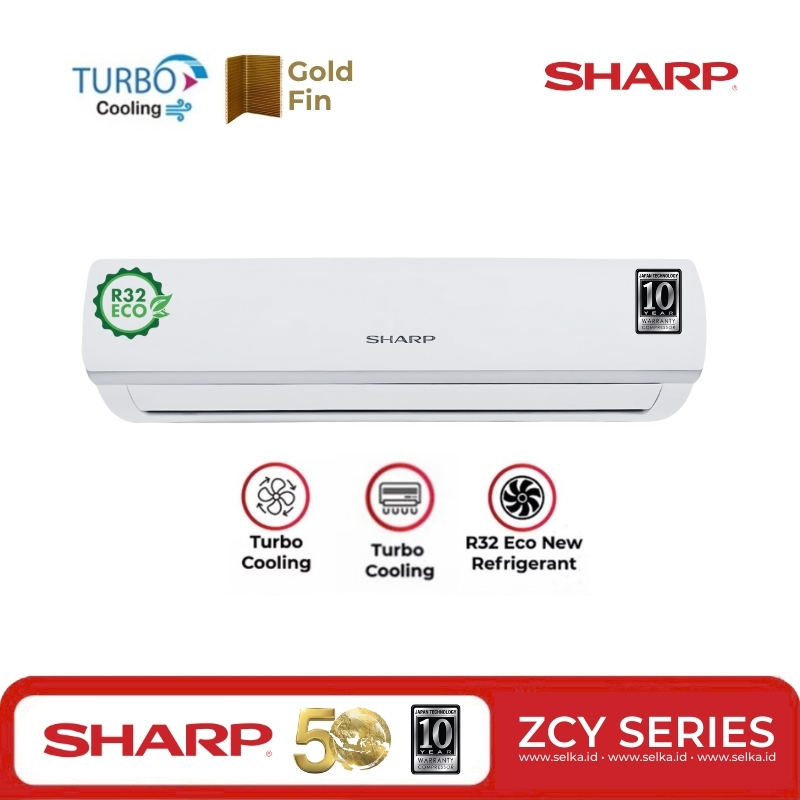  SHARP AH-A5ZCY AC SPLIT 1/2 PK STANDARD